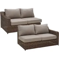 Brafab Glendon päätyosat 2-pakkaus Dark brown / Soft moose