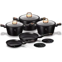 Berlinger Haus Black Rose 10-osainen keittoastia (BH-1645)
