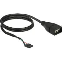 DeLOCK – Cable USB 2.0 pin header female to 1 x USB 2.0 Type-A female 60 cm (85671)
