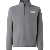 The North Face Teens' Glacier 1/4 Zip Pullover TNF Mid Grey Heather Välikerrospuserot L