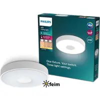 Philips Coiner ceiling lamp Ø394 mm 24W 2700K SceneSwitch white