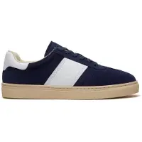 Timberland for man. TB0A43GGAJP1 Lisbon Street blue leather trainers (37), Flat, Laces, Casual, Navy