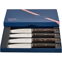 Opinel Facette pöytäveitsi 4-pakkaus, tumma saarni