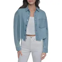 DKNY Cropped Drop Shoulder Pitkähihainen Kauluspaita