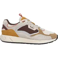 Pepe Jeans for man. PMS600018 Marlon Sporty Leather Sneakers beige (45), Flat, Laces, Casual