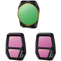 Sunnylife A3S-FI925CPL adjustable lens filter, CPL+ND8+ND16 for AIR 3S 3pcs