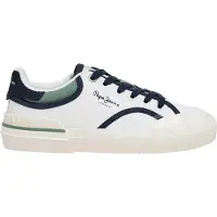Pepe Jeans unisex for kids. PBS300001 Shoes Nolan Light white (33), Flat, Laces, Casual, children's fashion