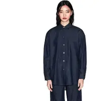 Armani Exchange for woman. XW002258AF21337MB001 Relax Shirt navy (M), Casual, Cotton, Long sleeve