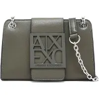 Armani Exchange for woman. XW000281AF13672U7043 Green clutch handbag (OSFA), Casual, Synthetic