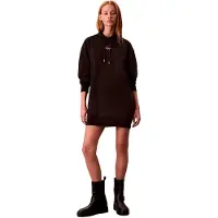 Calvin Klein Jeans Ls Monologo Premium Terry Hoodie - Black - XXS