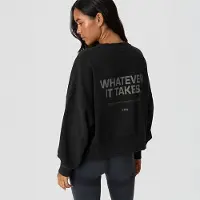 ICANIWILL Essence Oversized Collegepaita Musta