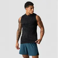 ICANIWILL Sculpt Seamless Graphic Tank Top M Black