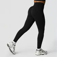 ICANIWILL Shape Seamless Hidden Scrunch Tights Black