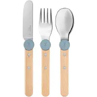 Opinel Le Petit Gourmet lasten aterinsetti, rain blue