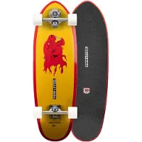 YOW Red Tiger 32.6" Pyzel x Surfskate kuviotu
