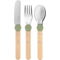 Opinel - Petit Gourmet Lasten aterimet 3 osaa Vihreä