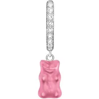 Thomas Sabo Haribo silver single hoop with pink goldbears and zirconia korvakorut CR726-052-9