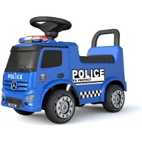 Mercedes Benz Antos Police potkuauto hälytysäänillä ja -valoilla