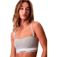 Calvin Klein Lightly Lined Bandeau - Grey - L