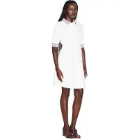 Armani Exchange for woman. XW001739AF13401U1003 Fitted dress white (S), Casual, Polyester, Short sleeve