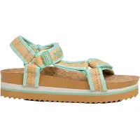 Pepe Jeans for woman. PLS900027 Umber green sandal (36), 3 to 5 cm, Velcro, Casual