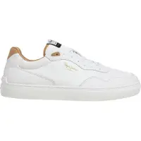 Pepe Jeans for man. PMS000038 Camden Main Leather Sneakers white (41), Flat, Laces, Casual