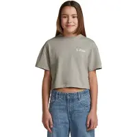 G-Star Girls Cropped Relaxed T-Shirt - Grey - girls
