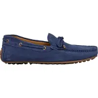 Hackett for man. HMS200079 Leather Loafers Driver Laces navy (40), Flat, None, Casual, Party, Classic