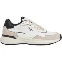 Pepe Jeans for man. PMS600022 Bampton Club shoes white (43), Flat, Laces, Casual