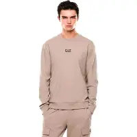 EA7 for man. 8NPM30_PJVRZ Core Identity beige sweatshirt (3XL), Casual, Sport, Cotton, Sportswear, Multisport, Short sleeve