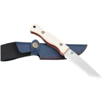 ØYO Oyo Svalbard Knife W/ Leather Sheath, veitsi, valkoinen