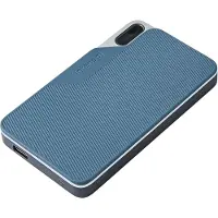 Intenso TX100 1 Tt USB 3.2 Gen 1 (USB-C) -ulkoinen SSD, kannettava, iskunkestävä, Grey-blue