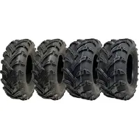 Parnells 25x10.00-12 & 25x8.00-12 mönkijän mönkijän renkaat 6-kerroksiset P377 E merkityt Road Legal (4 kpl sarja)