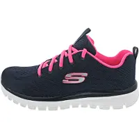 SKECHERS Matalavartiset tennarit 'Graceful Get Connected' laivastonsininen / harmaa / vaaleanpunainen