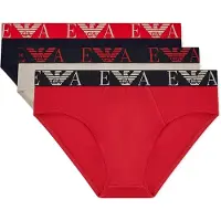 Emporio Armani for man. EM000258_AF20668 Set 3 Prest briefs red, taupe, navy (XXL), Homewear, Cotton