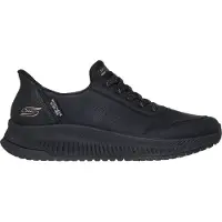SKECHERS for woman. 117740 Slip-Ins: BOBS Squad 4 - Key Look black Sneakers (41), Flat, Laces, Casual