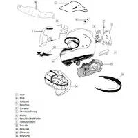 Arai Qv-p Shade Kypärän Takaosan Ilmanvaihtoaukko