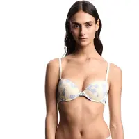 Emporio Armani for woman. EW000379_AF19040 Vichy beige bra (95B), Homewear, Polyamide