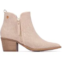 Xti for woman. 14526601-BEIGE Ankle boots 145266 beige (39), 3 to 5 cm, Zip, Casual