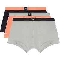 Emporio Armani for man. EM002205_AF20673 Set 3 Bottom boxer shorts black, grey, orange (XXL), Homewear, Cotton