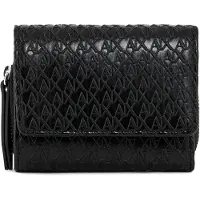 Armani Exchange for woman. XW002601AF22632UC001 Compact wallet black (OSFA), Casual, Polyester
