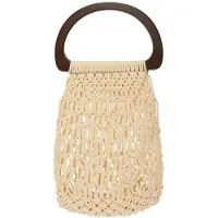 Lexington Crochet Bag - Cream - ONE SIZE