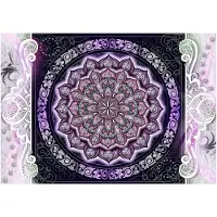 Kärkkäinen Artgeist Round Stained Glass (Violet) itseliimautuva fototapetti