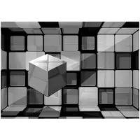 Kärkkäinen Artgeist Rubik'S Cube In Gray fototapetti