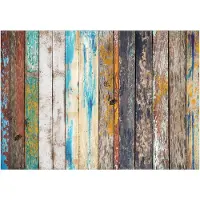 Kärkkäinen Artgeist Wooden Rainbow itseliimautuva fototapetti