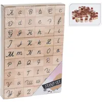 Kärkkäinen Stamp Set 54-osainen puinen kirjain leimasinsetti