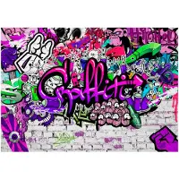 Kärkkäinen Artgeist Purple Graffiti fototapetti