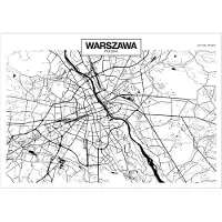Kärkkäinen Artgeist Warsaw Map fototapetti