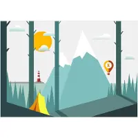 Kärkkäinen Artgeist On the Camping itseliimautuva fototapetti