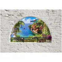 Kärkkäinen Artgeist Window In Paradise itseliimautuva fototapetti